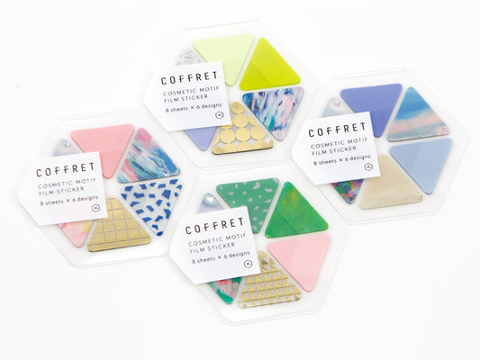 Hitotoki Coffret Cosmetic Motif Film Sticker Triangles