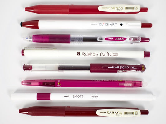 Wine Red Pen Sampler Set