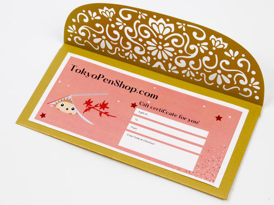Paper Gift Certificate