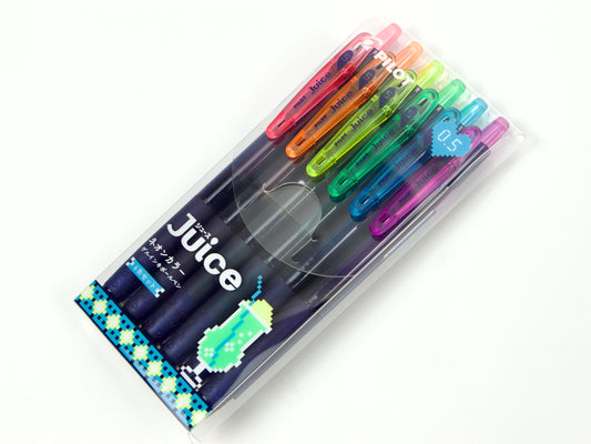 Pilot Juice Neon Color 8-Bit 6 Color Set