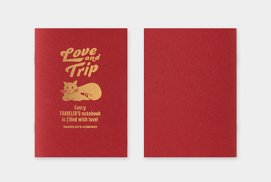 Traveler's Notebook PASSPORT MD Paper Cream Love and Trip Red Edition