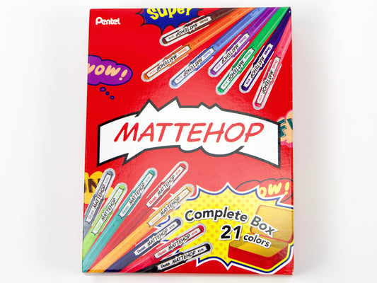 Pentel Mattehop 21 Color Set