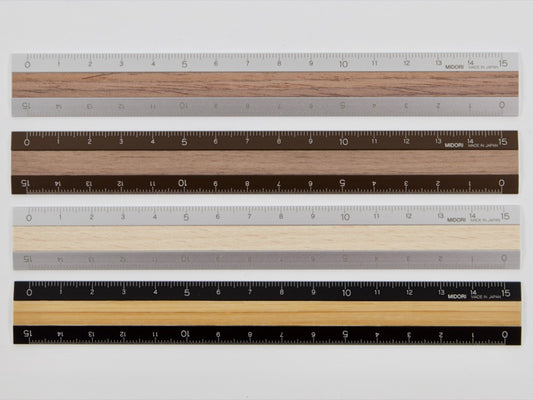 Midori Aluminum and Wood Ruler