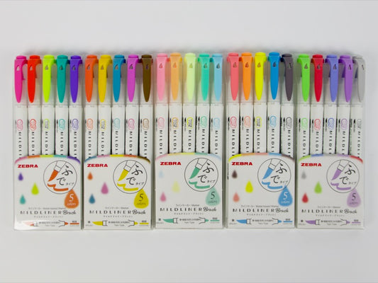 Zebra MildLiner Brush 5-Pack