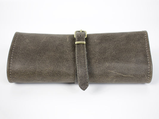 milloo Pen Fold Distressed Gray with Melon Orange