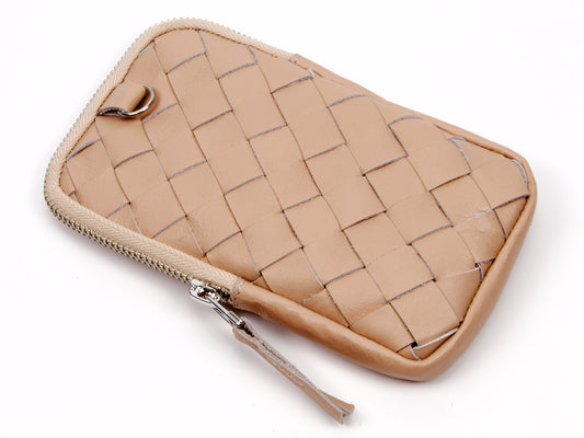 milloo Slim Pen Case Handwoven Vintage Pink