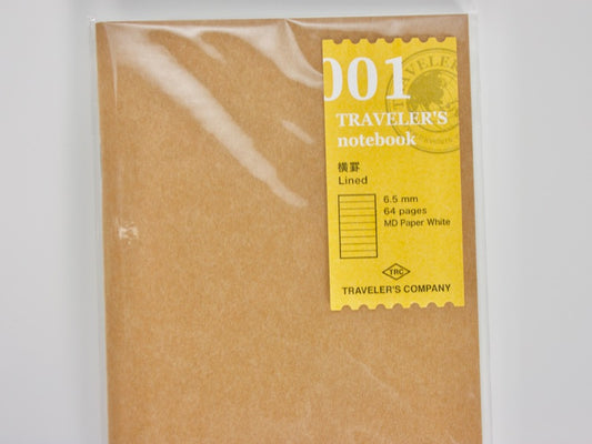 001 Lined Notebook Refill