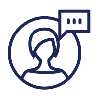 Icon image of a member service specialist