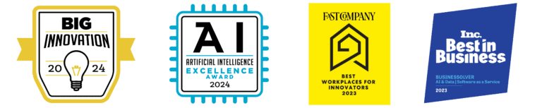 Recently earned AI and Innovation Awards
