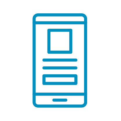 Icon image of a tablet screen.