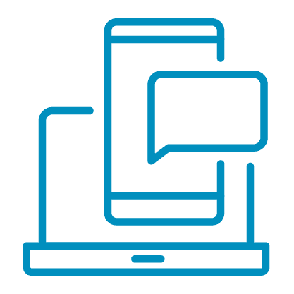 Icon image of communication devices.